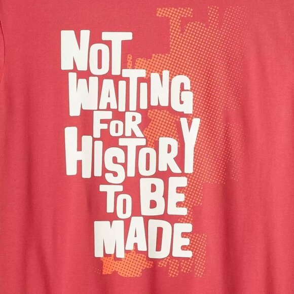 Black History Month Adult History To Be Made Short Sleeve T-Shirt Dark Red Sz M - Picture 5 of 6